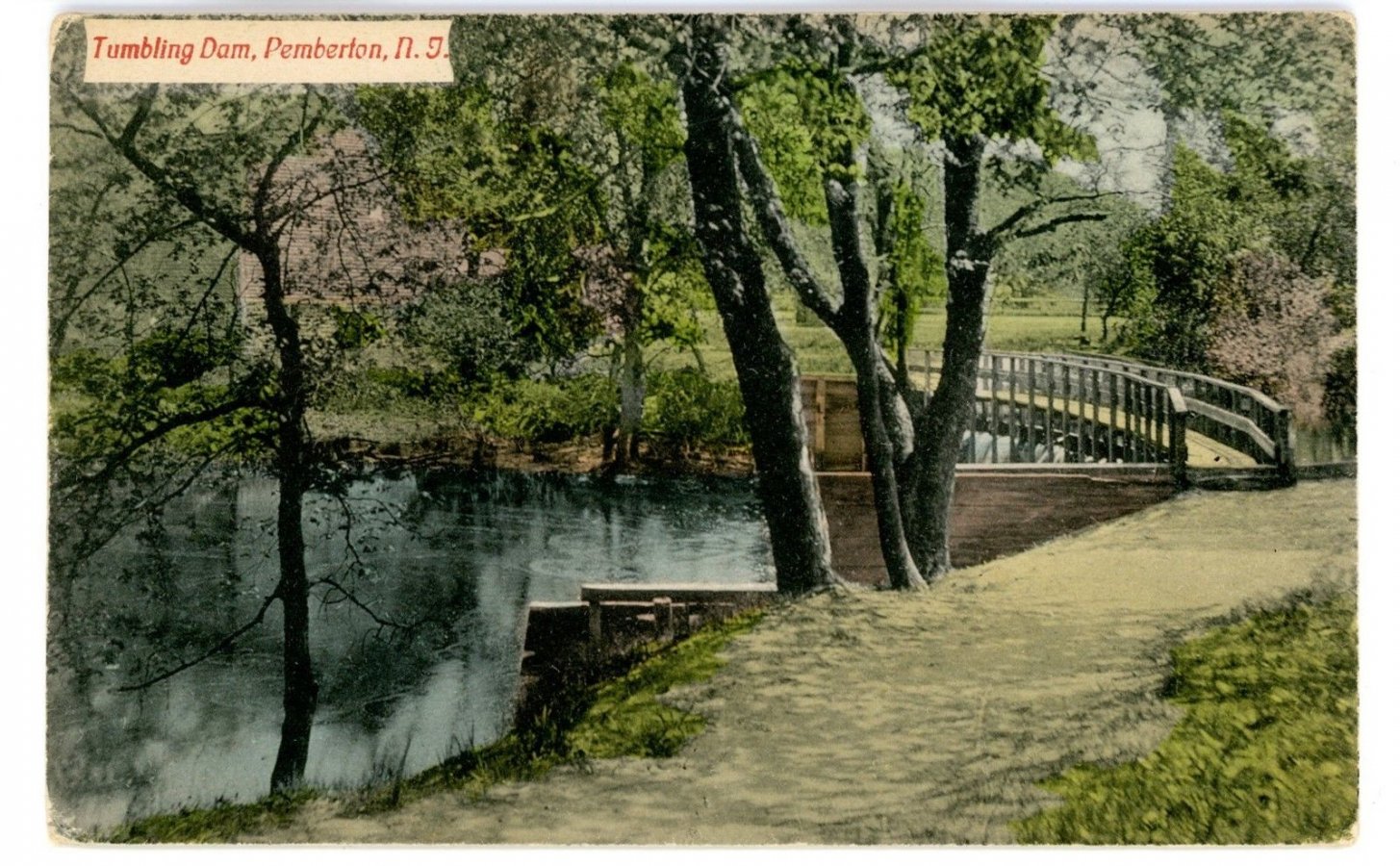 Pemberton Tumbling Dam and Bridge Pemberton Old Pictures of Burlington County Images of